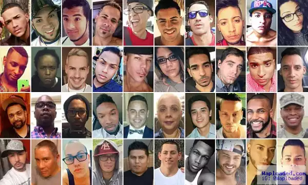 All faces of the victims of the Orlando Gay club massacre